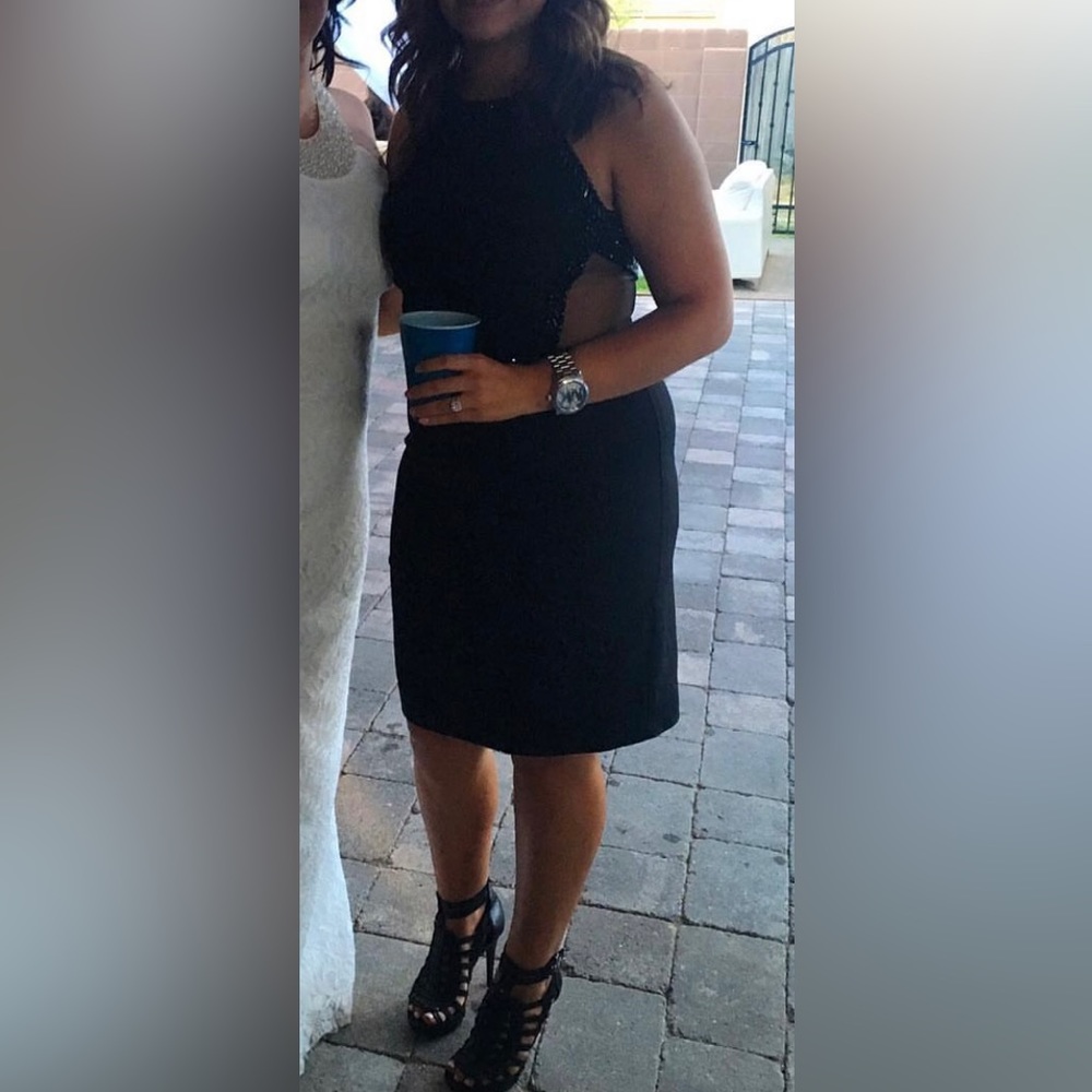 Giana Bini Black Embellished Dress - Picture 4 of 10
